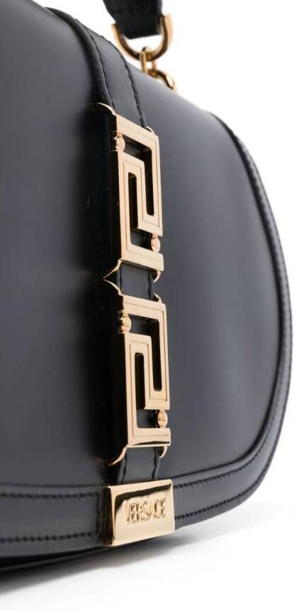 Versace Greca Goddess leren schoudertas Zwart
