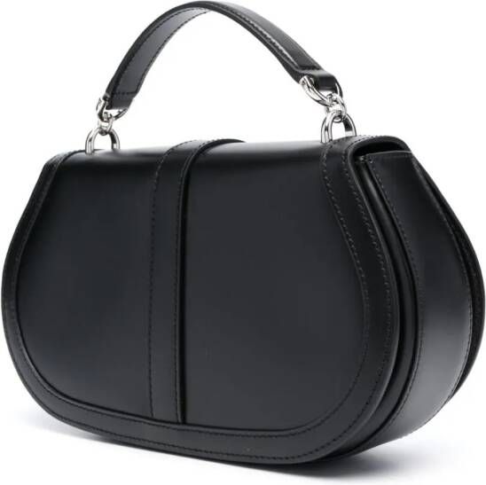 Versace Greca Goddess leren schoudertas Zwart