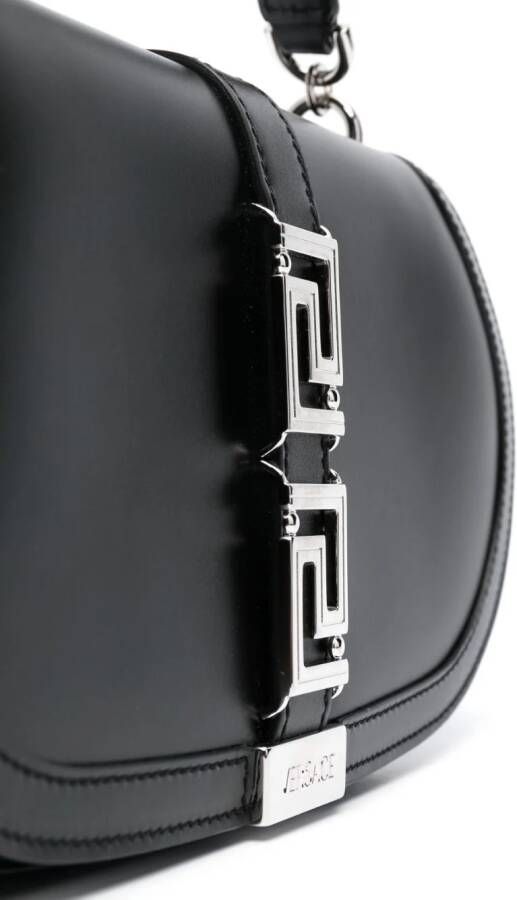 Versace Greca Goddess leren schoudertas Zwart