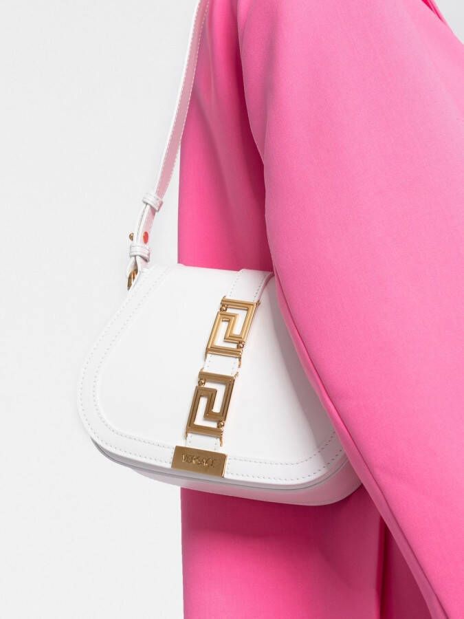 Versace Greca Goddess kleine schoudertas Wit