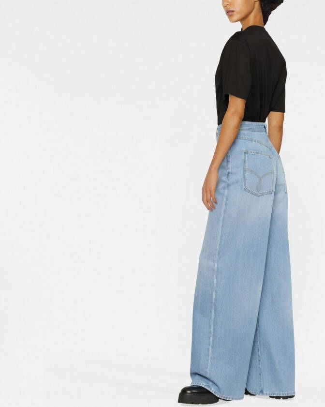Versace High waist jeans Blauw