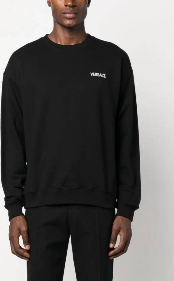 Versace Hills katoenen sweater Zwart