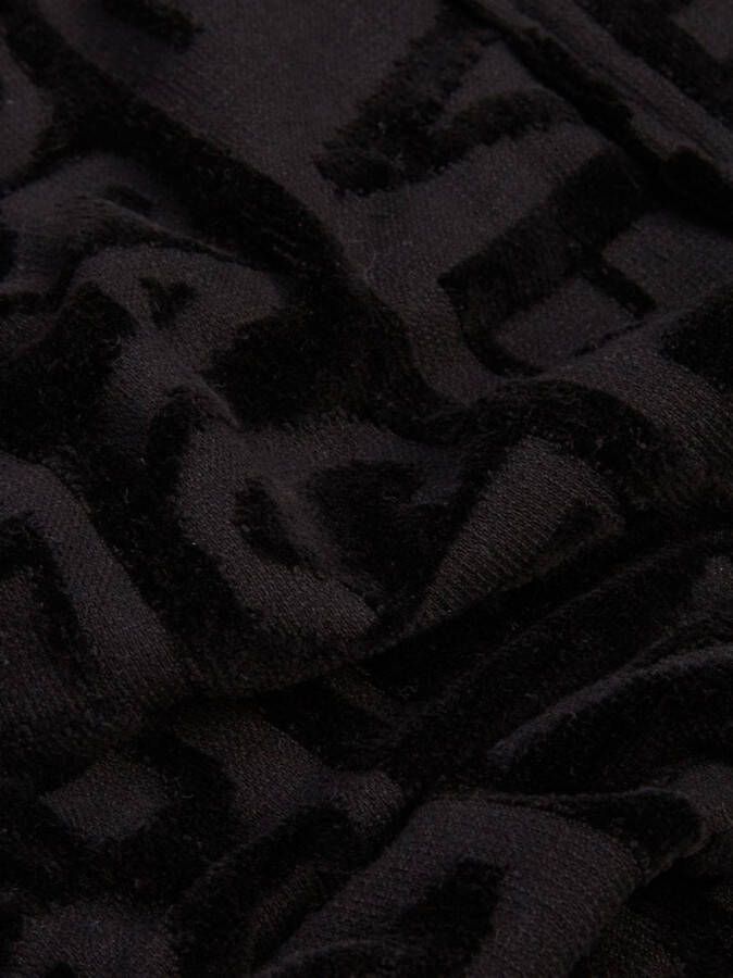 Versace Badjas met tekst Zwart