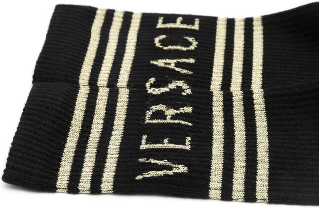 Versace Intarsia sokken Zwart