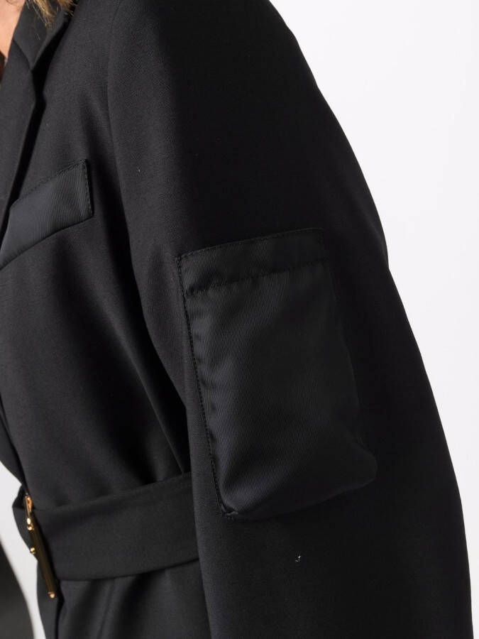 Versace Jack met ceintuur Zwart