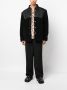 Versace Barocco Silhouette fleece jack Zwart - Thumbnail 2