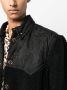 Versace Barocco Silhouette fleece jack Zwart - Thumbnail 5