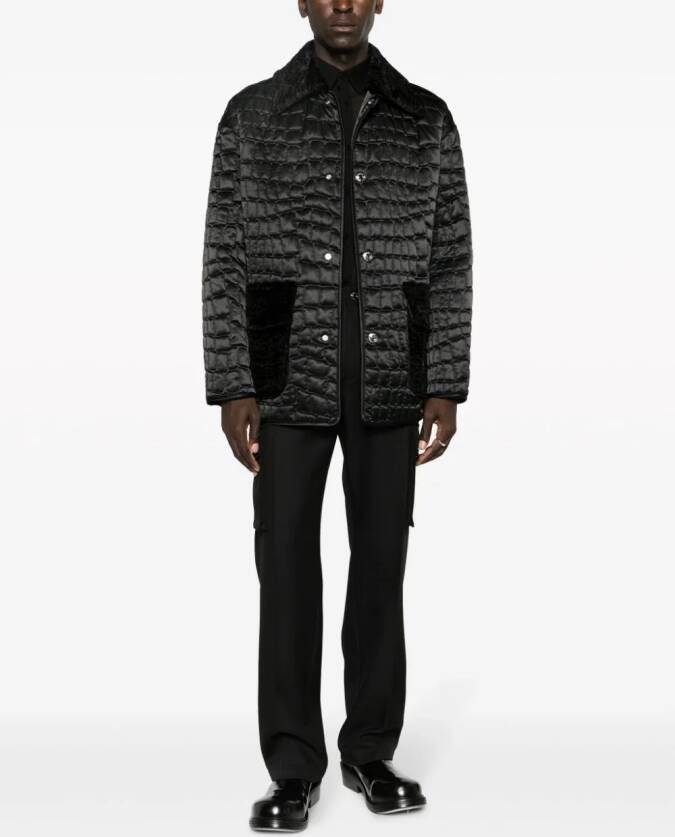 Versace Jas met logopatch Zwart