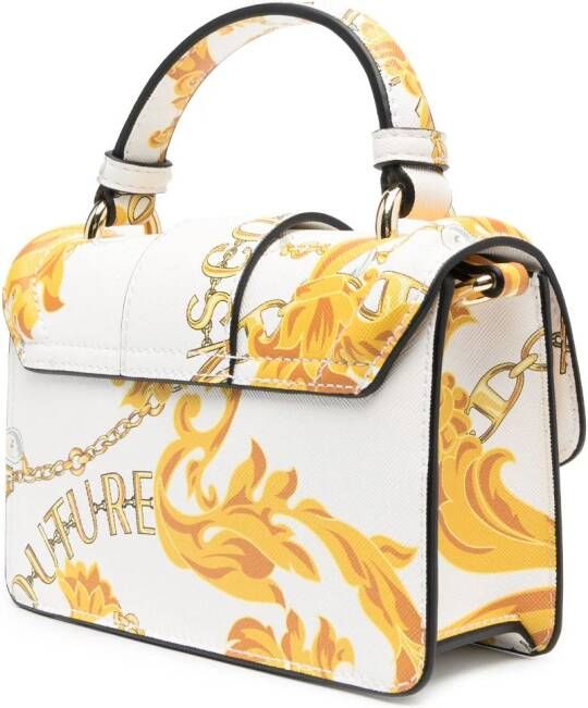 Versace Jeans Couture Shopper met barokprint Wit