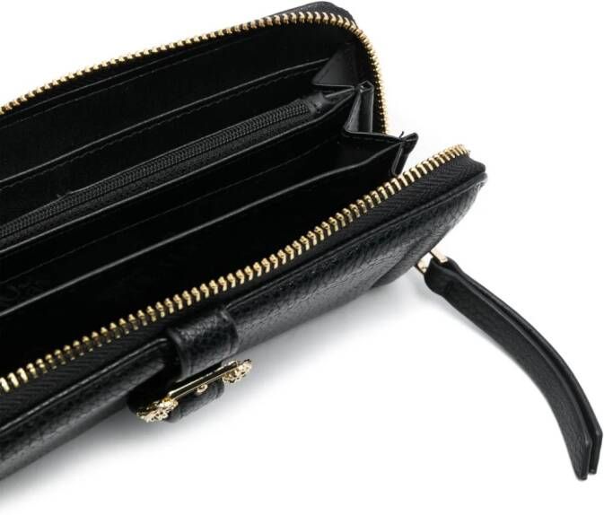 Versace Jeans Couture 1 Continental leren portemonnee Zwart