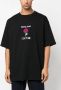 Versace Jeans Couture T-shirt met geborduurde bloemen Zwart - Thumbnail 3