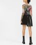 Versace Jeans Couture Asymmetrische plooirok Zwart - Thumbnail 4