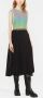Versace Jeans Couture Asymmetrische plooirok Zwart - Thumbnail 2
