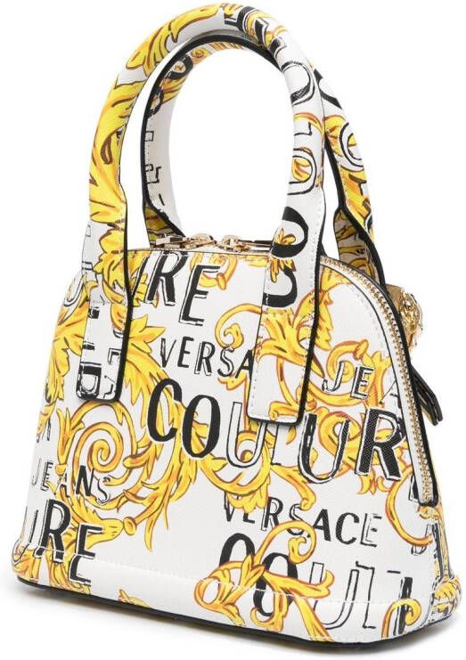 Versace Jeans Couture Shopper met Barocco print Wit