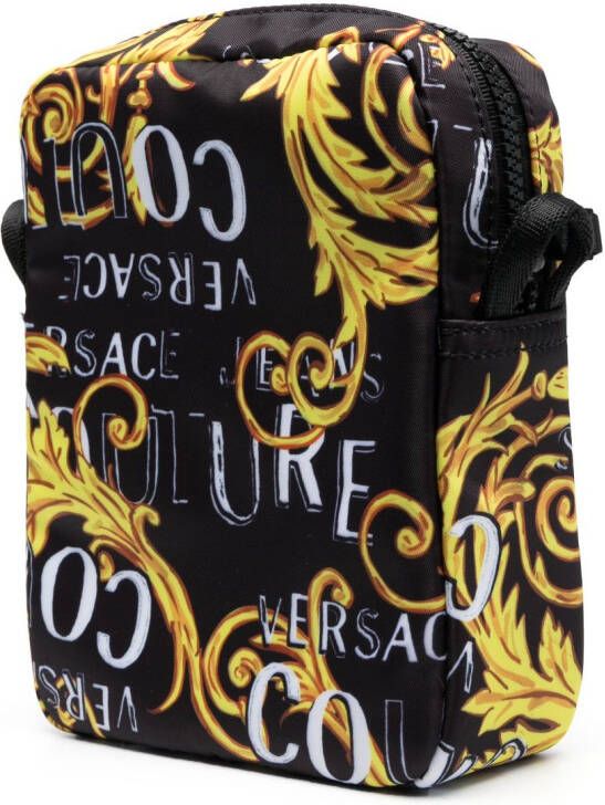 Versace Jeans Couture Messengertas met barokprint Zwart