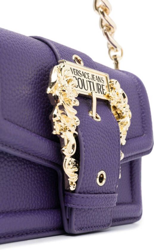 Versace Jeans Couture Schoudertas met gesp Paars