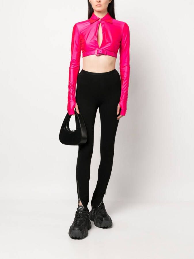 Versace Jeans Couture Cropped shirt Roze