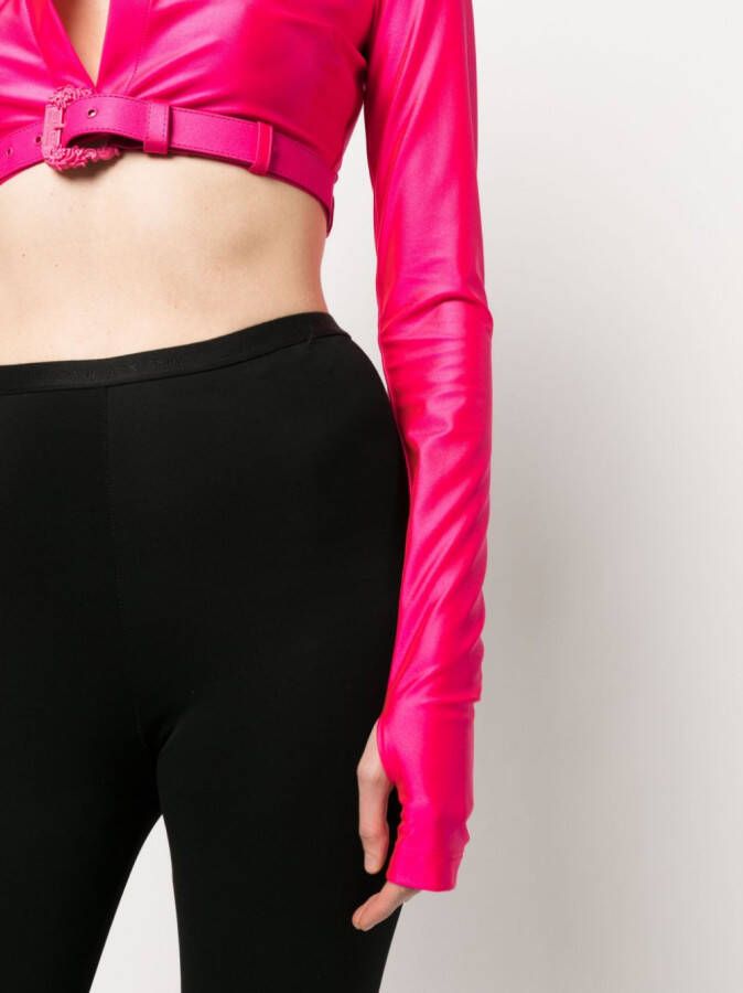 Versace Jeans Couture Cropped shirt Roze