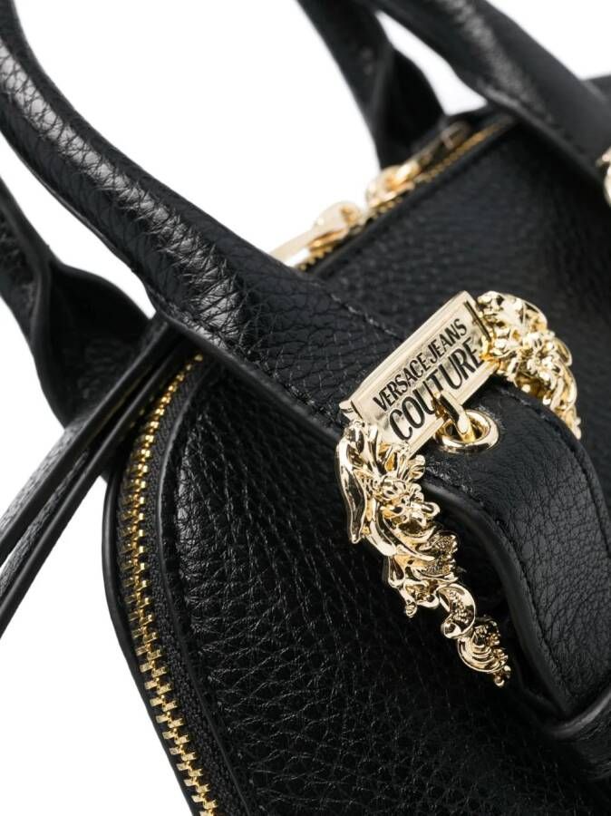 Versace Jeans Couture Leren shopper Zwart