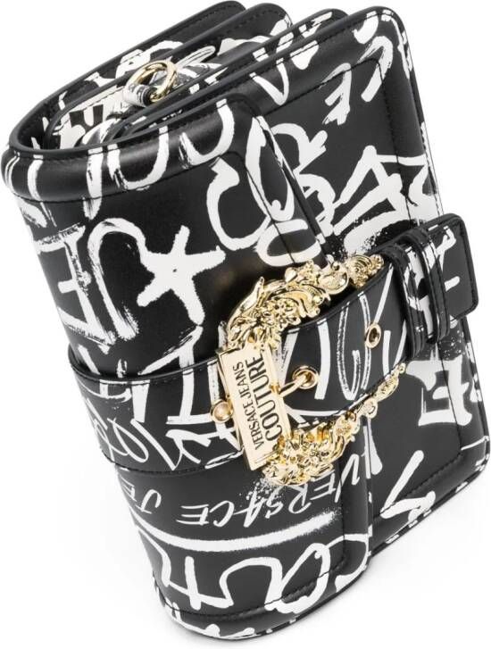 Versace Jeans Couture Crossbodytas met barokgesp Zwart