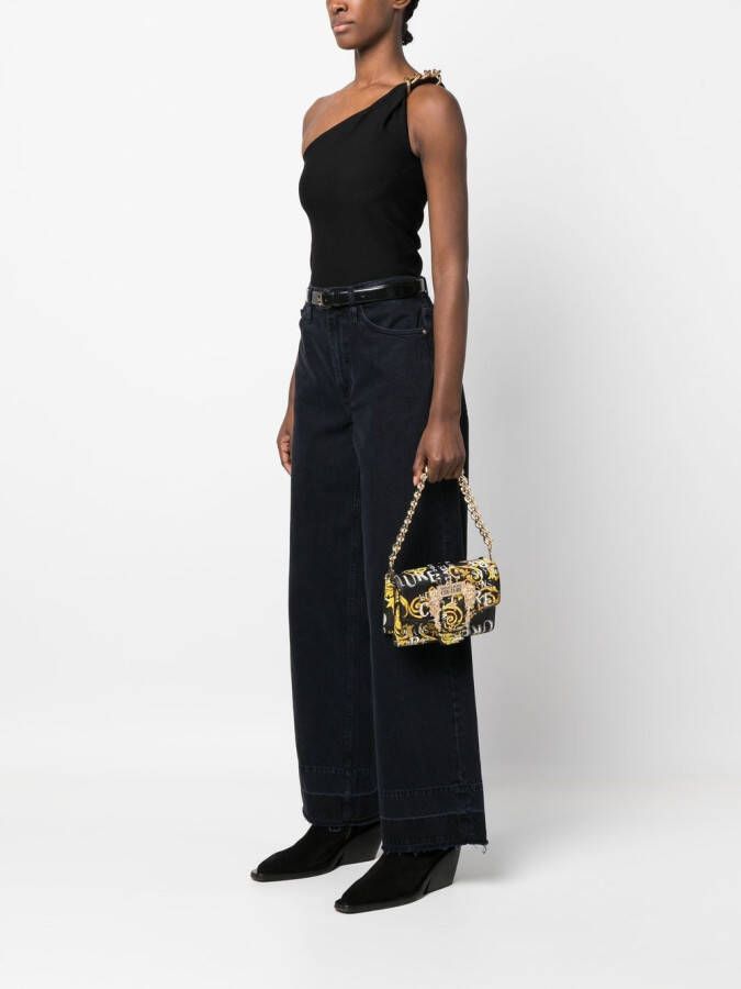 Versace Jeans Couture Schoudertas met gesp Zwart