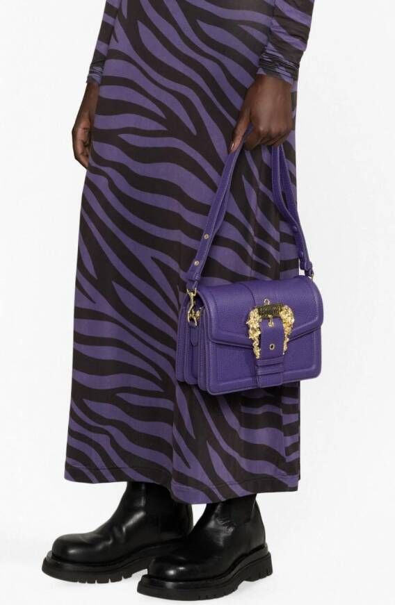 Versace Jeans Couture Shopper met gesp Paars