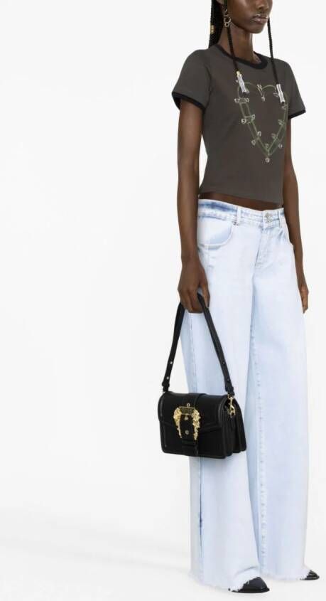 Versace Jeans Couture Shopper met gesp Zwart