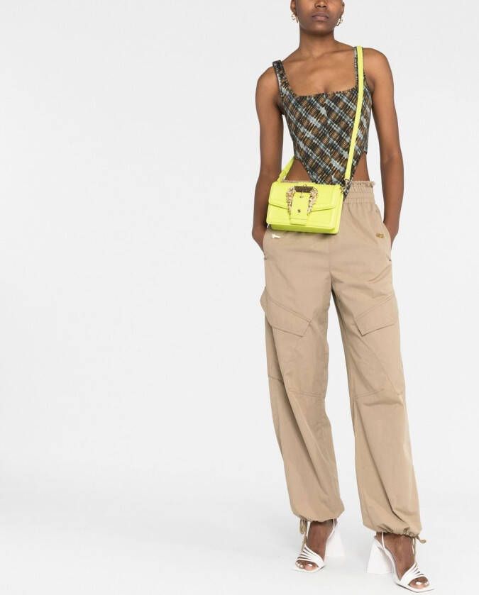 Versace Jeans Couture Schoudertas met gesp Groen