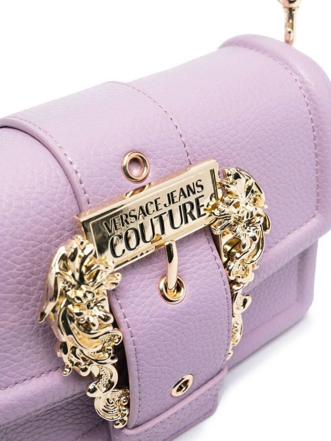 Versace Jeans Couture Schoudertas met gesp Paars