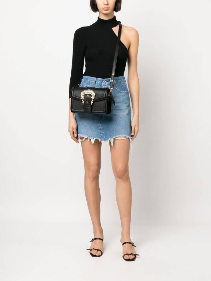 Versace Jeans Couture Schoudertas met barokgesp Zwart