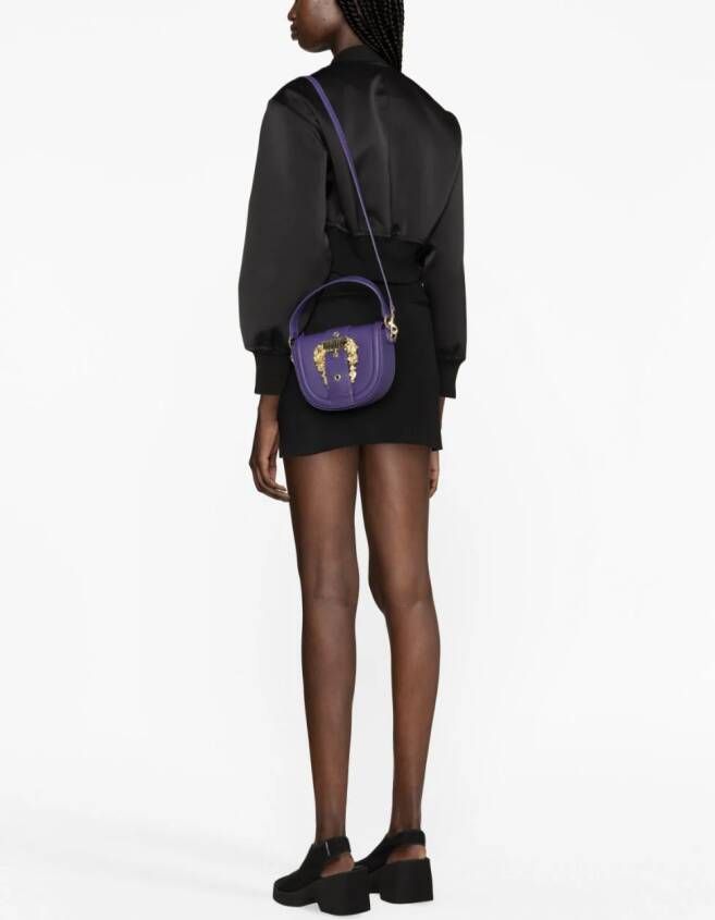 Versace Jeans Couture Shopper met gesp Paars