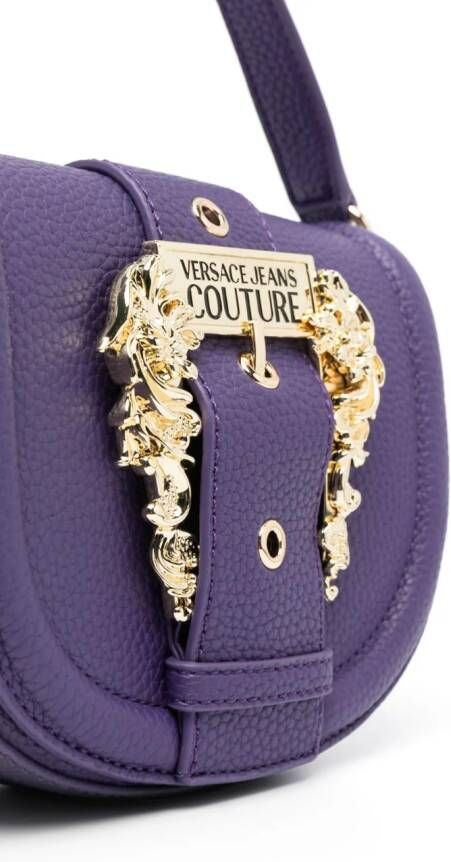 Versace Jeans Couture Shopper met gesp Paars