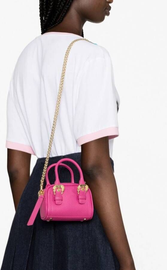 Versace Jeans Couture Shopper met gesp Roze