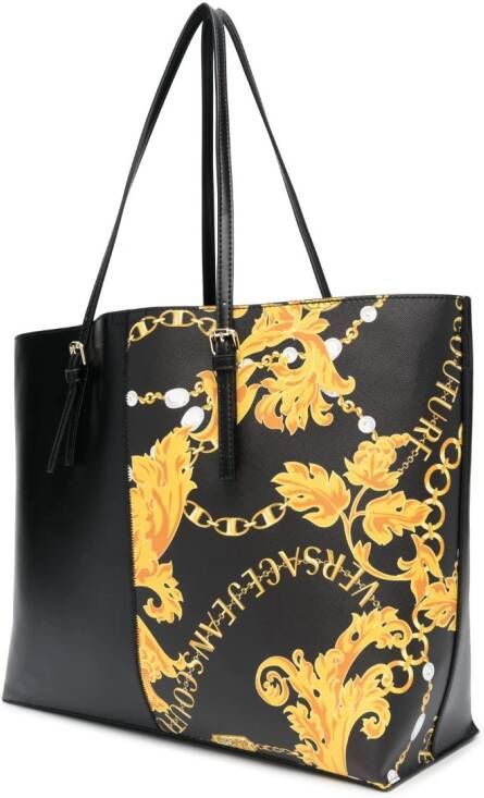 Versace Jeans Couture Shopper van imitatieleer Zwart