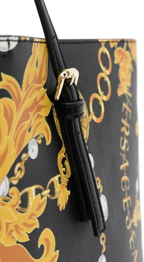 Versace Jeans Couture Shopper van imitatieleer Zwart