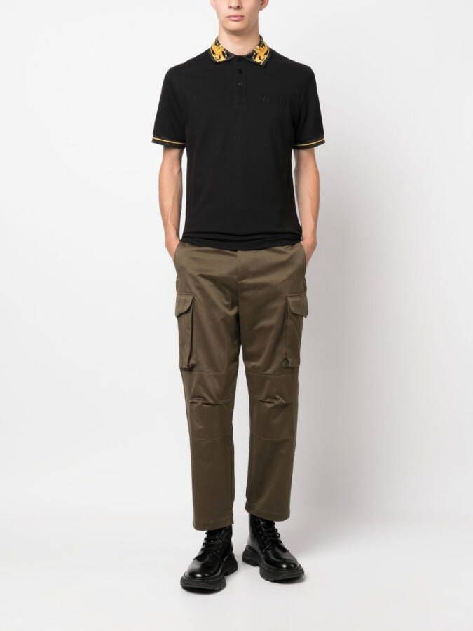 Versace Jeans Couture Poloshirt met patroon Zwart