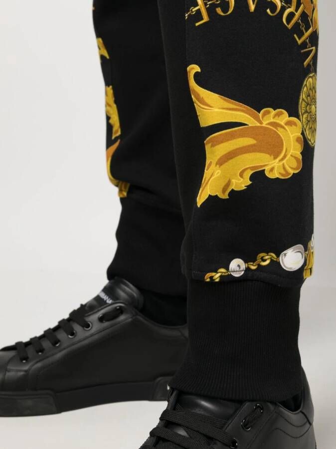 Versace Jeans Couture Sneakers met print Zwart