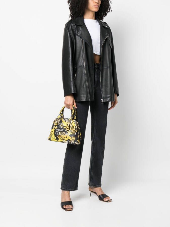Versace Jeans Couture Shopper met barokprint Zwart