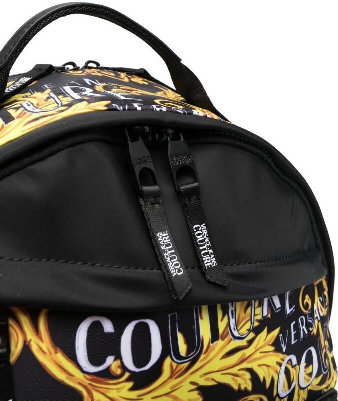 Versace Jeans Couture Rugzak met barokprint Zwart