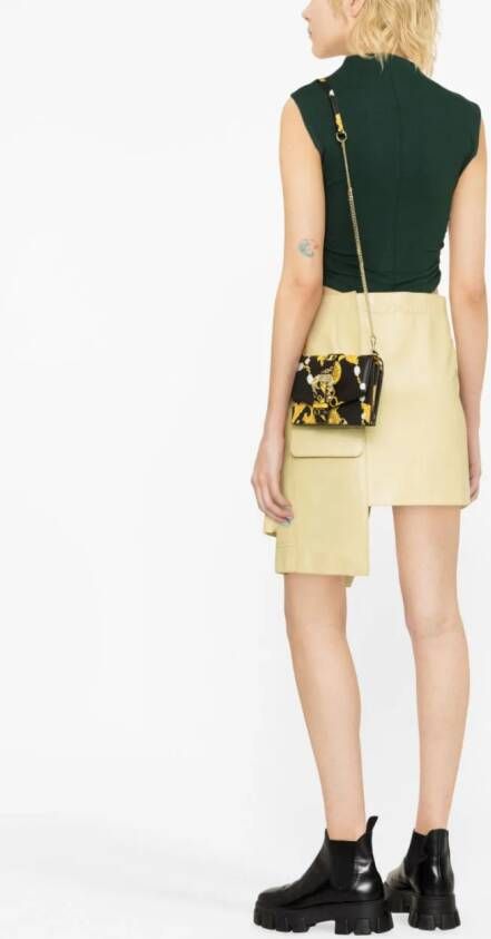 Versace Jeans Couture Crossbodytas met luipaardprint Zwart