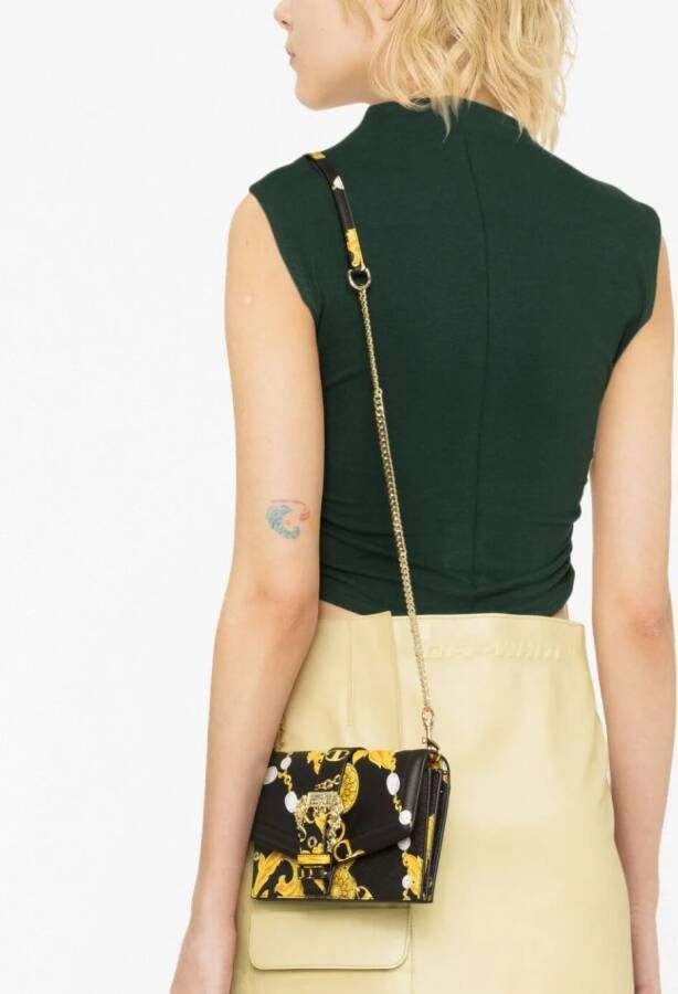 Versace Jeans Couture Crossbodytas met luipaardprint Zwart