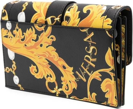 Versace Jeans Couture Crossbodytas met luipaardprint Zwart