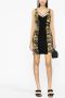Versace Jeans Couture Mini-jurk met barokprint Zwart - Thumbnail 3