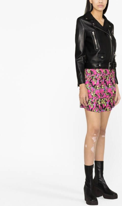 Versace Jeans Couture Geplooide mini-rok Roze