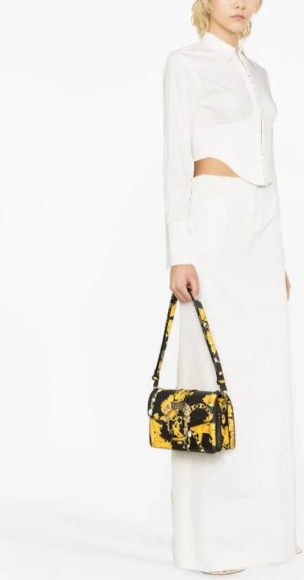 Versace Jeans Couture Clutch met barokprint Zwart