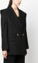 Versace Jeans Couture Blazer met krijtstreep Zwart - Thumbnail 2