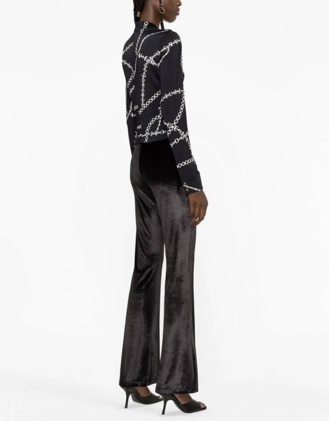 Versace Jeans Couture Blouse met halsketting print Zwart