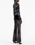 Versace Jeans Couture Blouse met halsketting print Zwart - Thumbnail 3