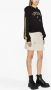 Versace Jeans Couture Blouse met logoprint Zwart - Thumbnail 4