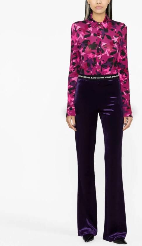 Versace Jeans Couture Blouse met sterrenprint Roze